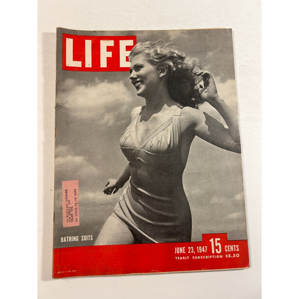 LIFE Magazine June 23 1947 Bathing Suits Vintage Joan Crawford Fashion Swimsuits